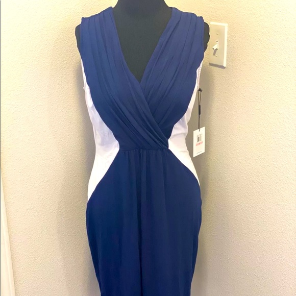 Calvin Klein Dresses & Skirts - Calvin Klein Sheath Dress Color Block Crossove